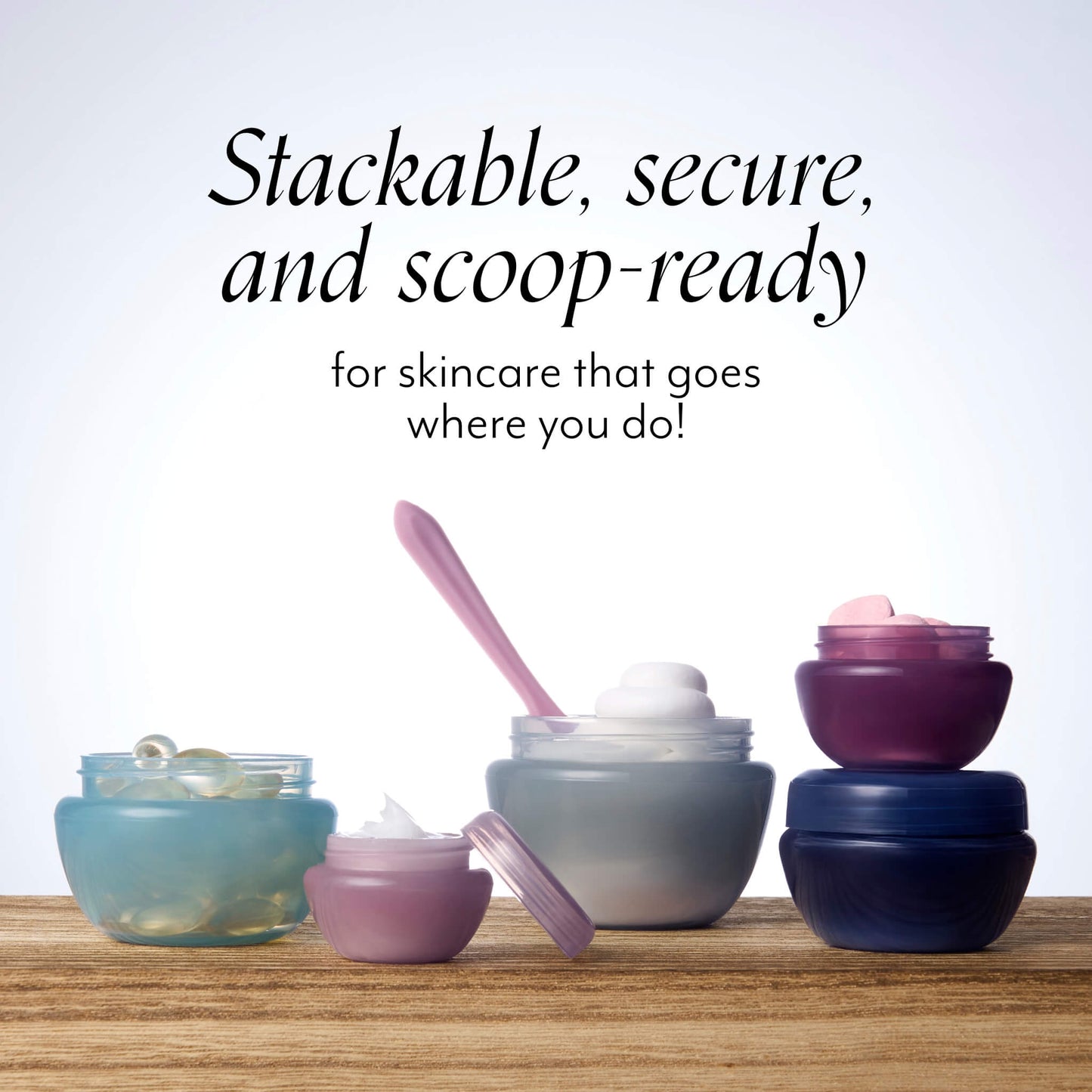 Spa To Go Reusable Travel Jar + Spatula Set