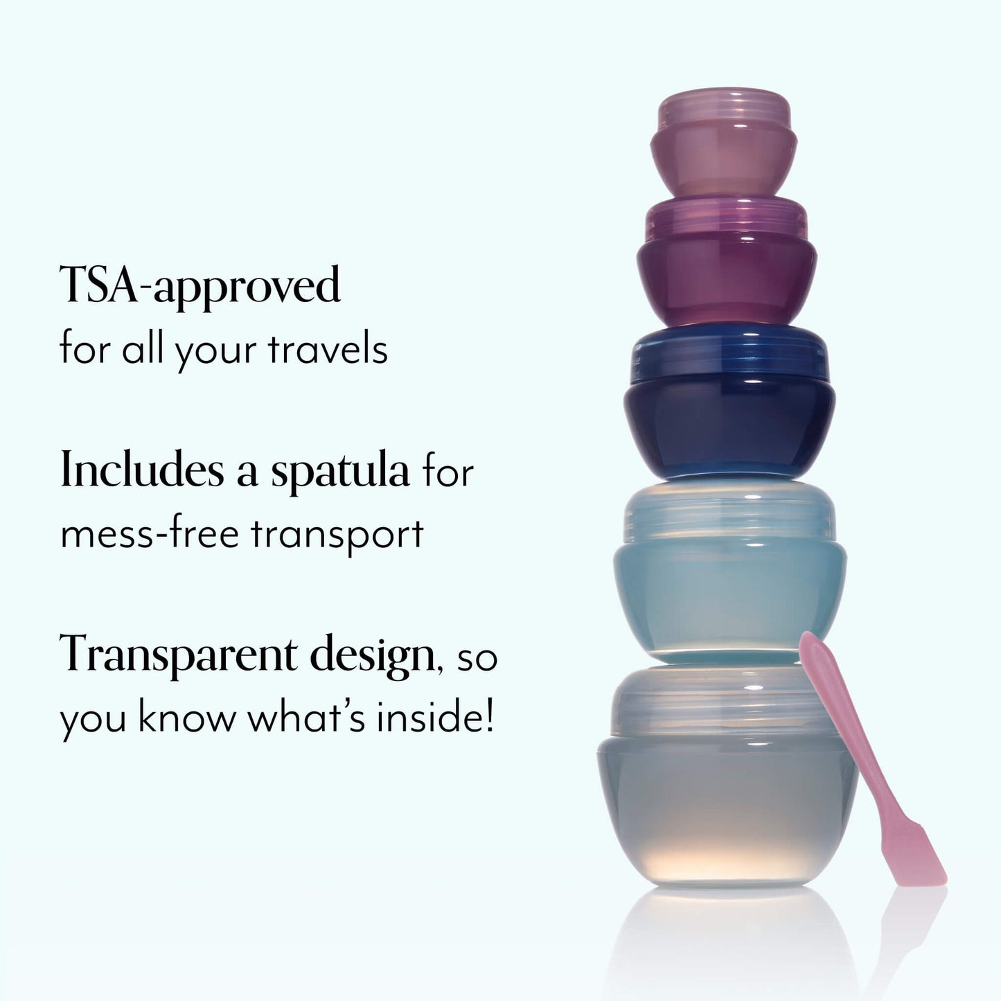 Spa To Go Reusable Travel Jar + Spatula Set